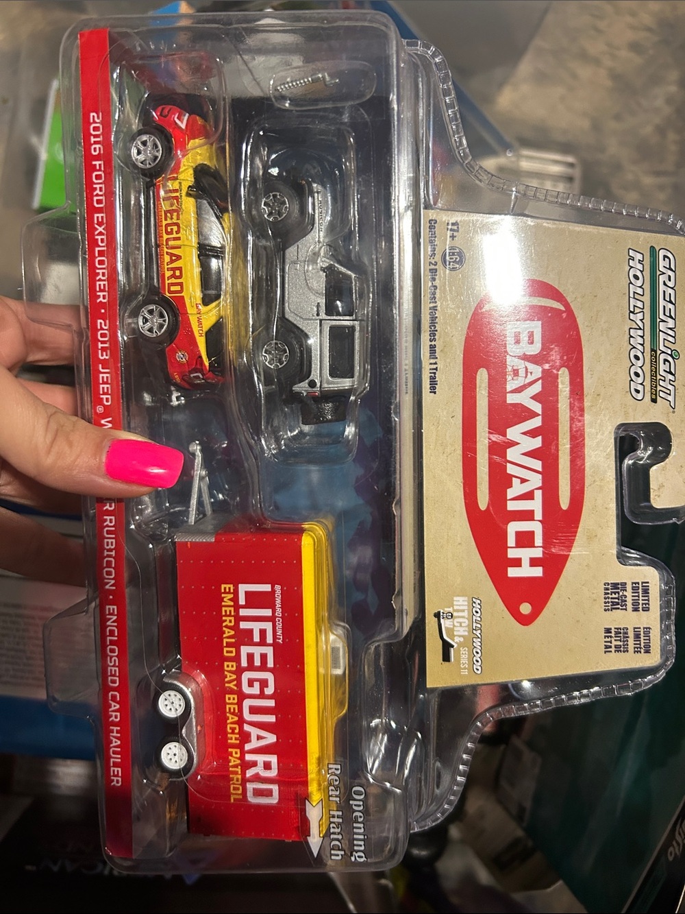 Jade Baywatch Lifeguard Toy Vehicle Set in Red, Yellow, Black
